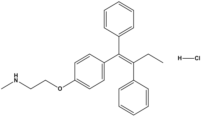 Tamoxifen EP Impurity F \ N-Desmethyl Tamoxifen HCl